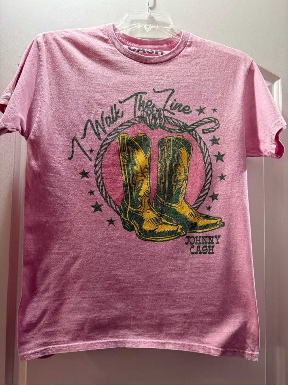 Women’s ' Pink 'Walk The Line' Graphic Tee